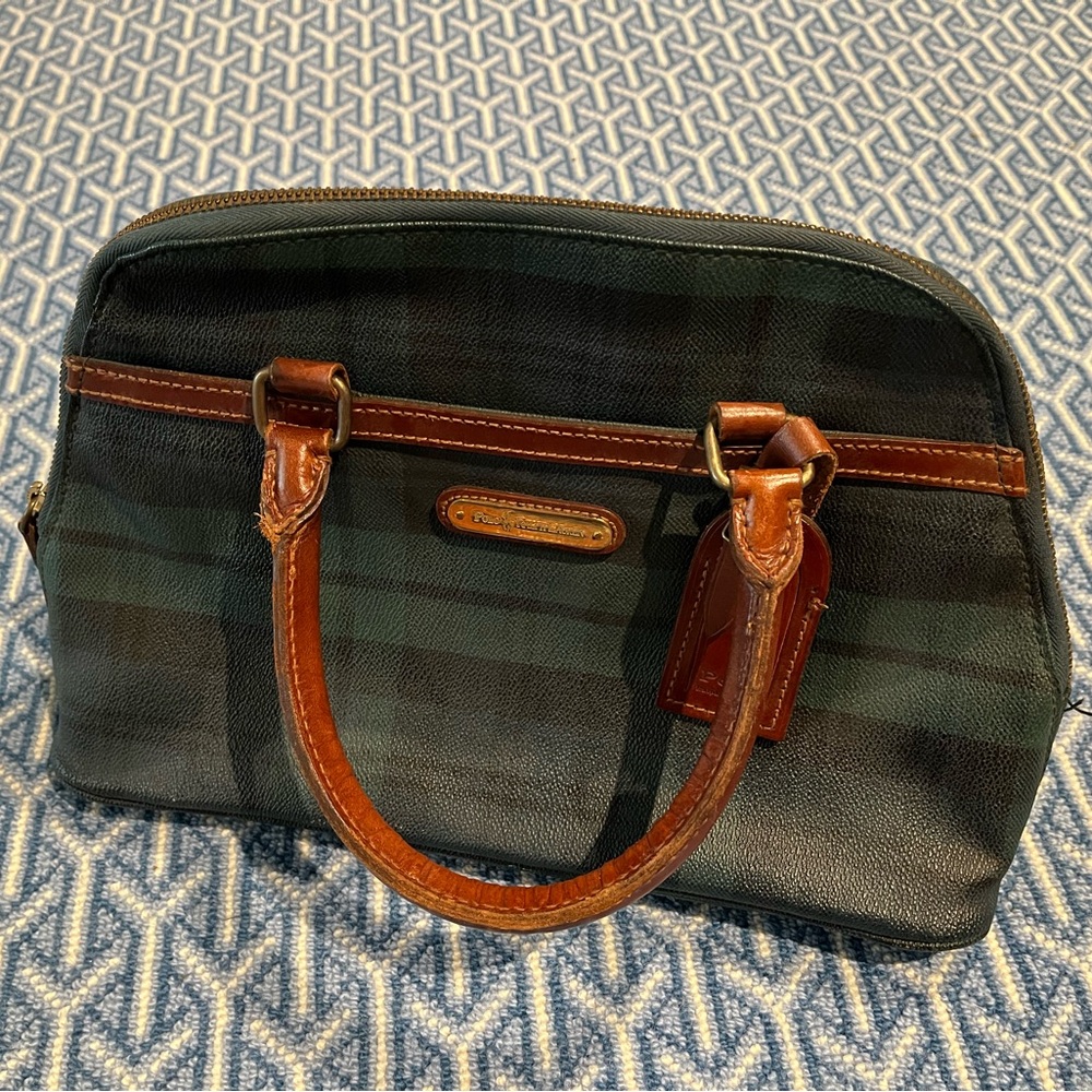 Polo by Ralph Lauren Green and Brown Mini Bag